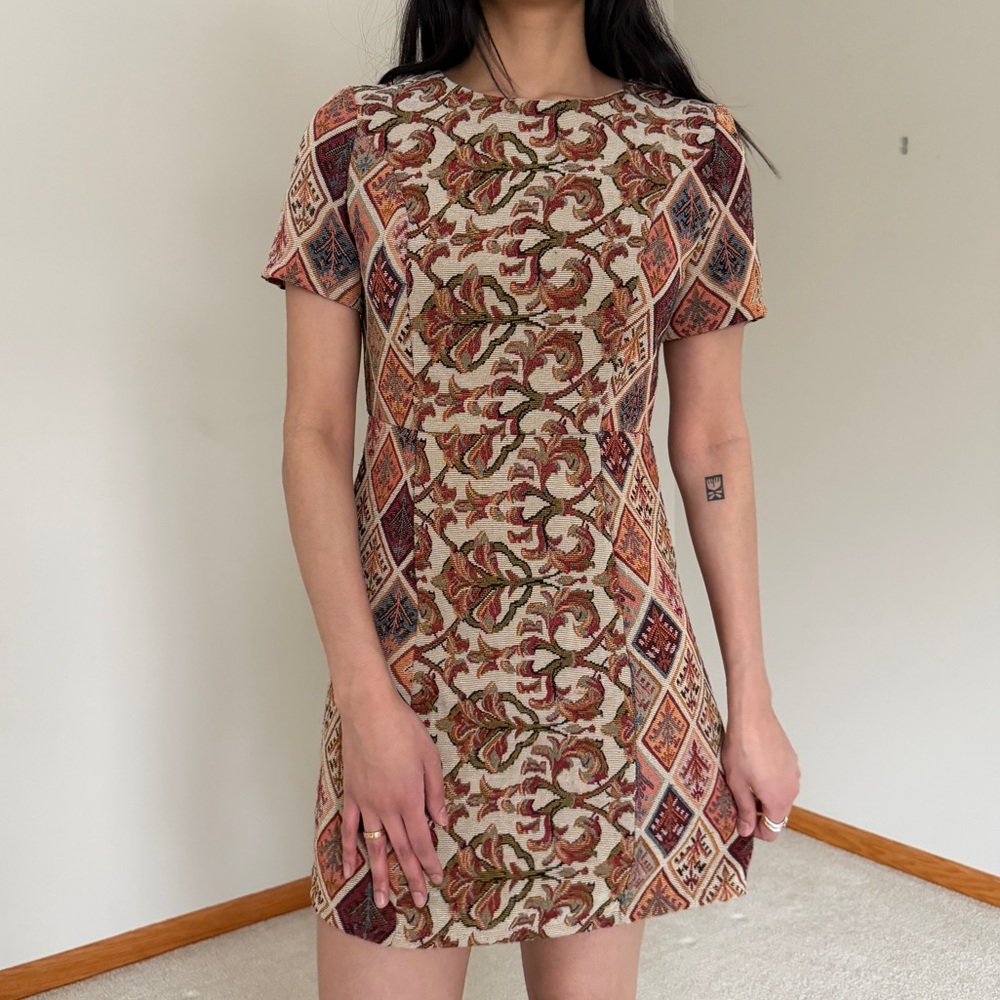 Fashion Union Multicolor Patterned Mini Dress